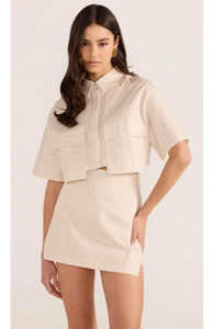 MinkPink Bonnie Crop Shirt