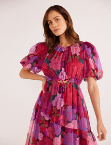 MinkPink Lexi Tiered Midi Dress