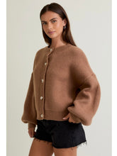 Load image into Gallery viewer, Brown Sweater Cardigan
