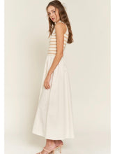 Load image into Gallery viewer, (PREORDER) Beige Stripe Knit Maxi Dress
