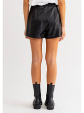 Load image into Gallery viewer, Black Stud Faux Leather Shorts
