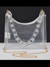 Load image into Gallery viewer, Clear Transparent Chain Shoulder Bag
