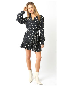 Black & Cream Priscilla Polka Dot Dress