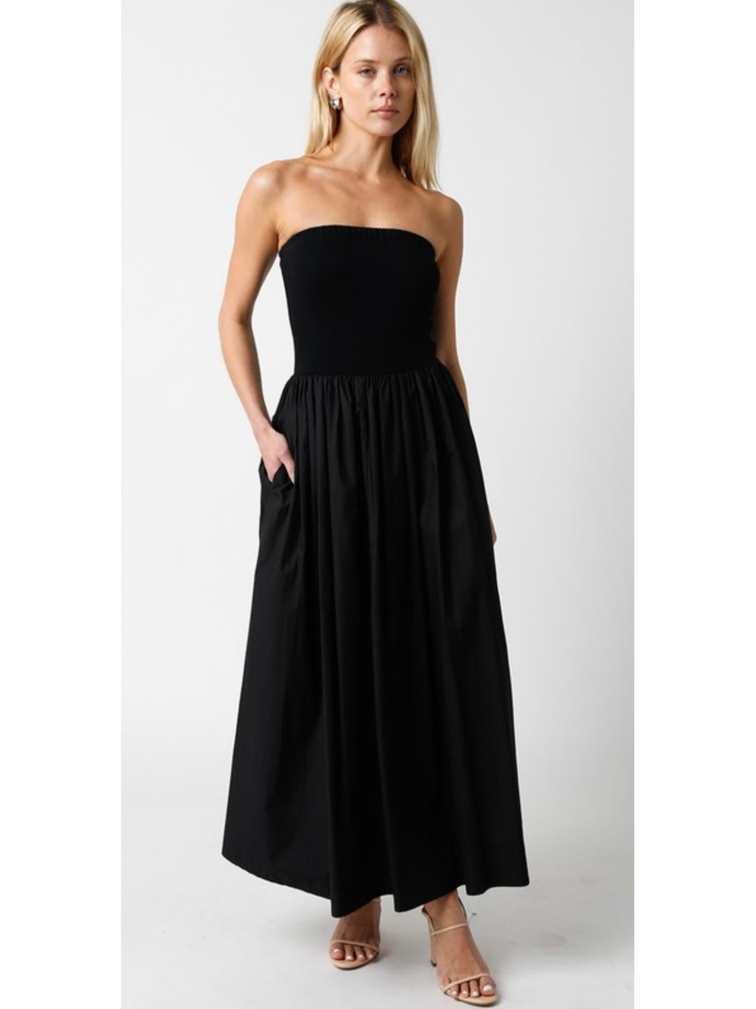 Black Vivian Maxi Dress
