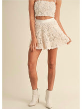 Load image into Gallery viewer, Cream Floral Appliqué Skirt
