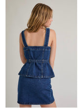 Load image into Gallery viewer, Indigo Square Neck Denim Top
