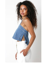 Load image into Gallery viewer, Denim Amory Open Back Top
