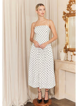 Load image into Gallery viewer, White Polka Dot Midi Dress
