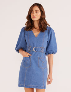 MinkPink Denim Peyton Dress