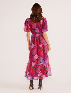 MinkPink Lexi Tiered Midi Dress