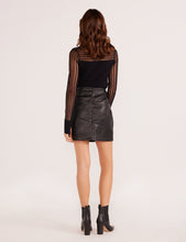 Load image into Gallery viewer, MinkPink Black Leena Mini Skirt
