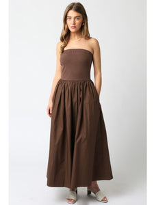 Brown Vivian Maxi Dress