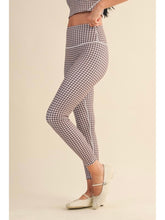 Load image into Gallery viewer, Brown Gingham Leggings
