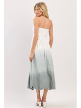 Load image into Gallery viewer, Ivory &amp; Grey Ombré Strapless Dress
