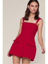 Load image into Gallery viewer, Cherry Cola Square Neck Dress
