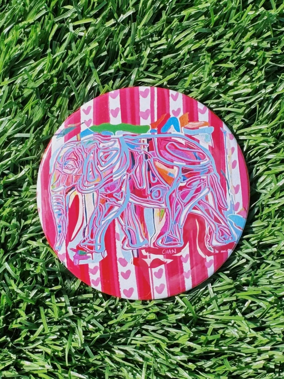 Chan Art Elephant Gameday Button