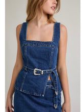 Load image into Gallery viewer, Indigo Square Neck Denim Top
