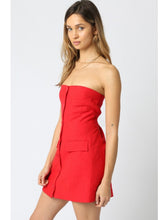 Load image into Gallery viewer, Red Linen Giselle Dress
