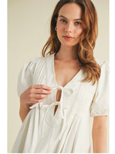 Load image into Gallery viewer, White Front Tie Romper

