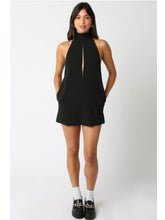 Load image into Gallery viewer, Black Aimee Halter Dress
