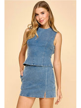 Load image into Gallery viewer, Denim Open Back Set
