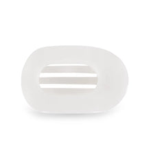 Load image into Gallery viewer, Teleties Coconut White Round Flat Hair Clip (Small)
