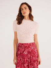 Load image into Gallery viewer, MinkPink Blush Millie Fluffy Knit Tee
