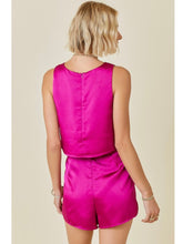 Load image into Gallery viewer, Berry Satin Top
