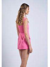 Load image into Gallery viewer, Pink Linen Mini Dress
