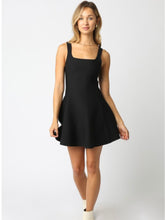 Load image into Gallery viewer, Black Fit &amp; Flare Dress
