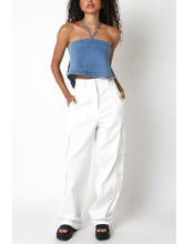 Load image into Gallery viewer, Denim Amory Open Back Top
