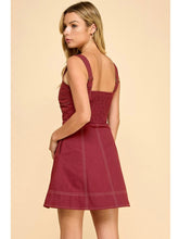 Load image into Gallery viewer, Crimson Zip Front Dress
