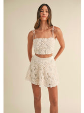 Load image into Gallery viewer, Cream Floral Appliqué Skirt
