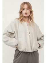 Load image into Gallery viewer, Brushed Grey Bomber Jacket
