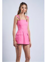 Load image into Gallery viewer, Pink Linen Mini Dress
