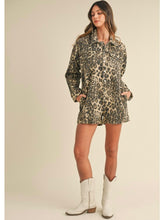 Load image into Gallery viewer, Leopard Button Down Romper
