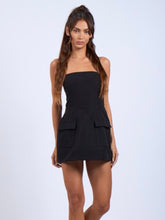 Load image into Gallery viewer, Black Strapless Mini Dress
