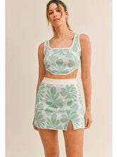 Load image into Gallery viewer, Floral Knit Top &amp; Skirt Set

