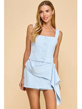 Load image into Gallery viewer, (PREORDER) Baby Blue Button Top
