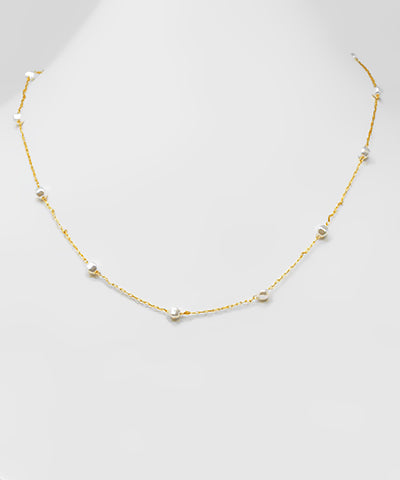 Pearl Station Chain Necklace