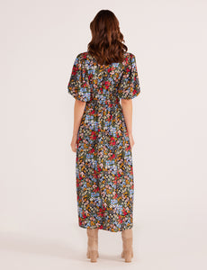 MinkPink Josie Floral Midi Dress