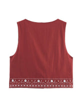 Load image into Gallery viewer, Crimson Embroidered Set
