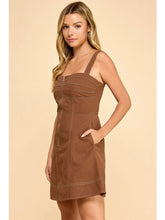 Load image into Gallery viewer, Mocha Zip Front Dress
