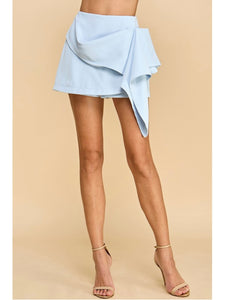 Baby Blue Drape Skort