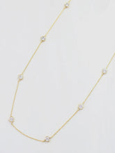 Load image into Gallery viewer, Gold Waterloo CZ Necklace
