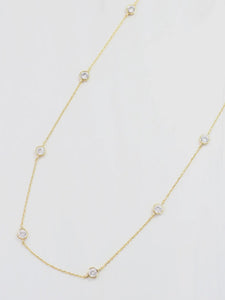 Gold Waterloo CZ Necklace