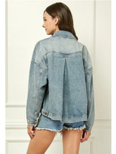 Load image into Gallery viewer, Oversized Denim Jacket
