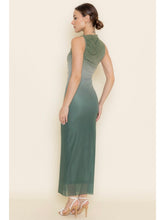 Load image into Gallery viewer, (PREORDER) Green Ombré Chic Mesh Maxi Dress
