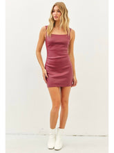 Load image into Gallery viewer, Crimson Matte Foil Dress
