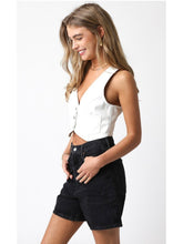 Load image into Gallery viewer, White Cara Vest Top
